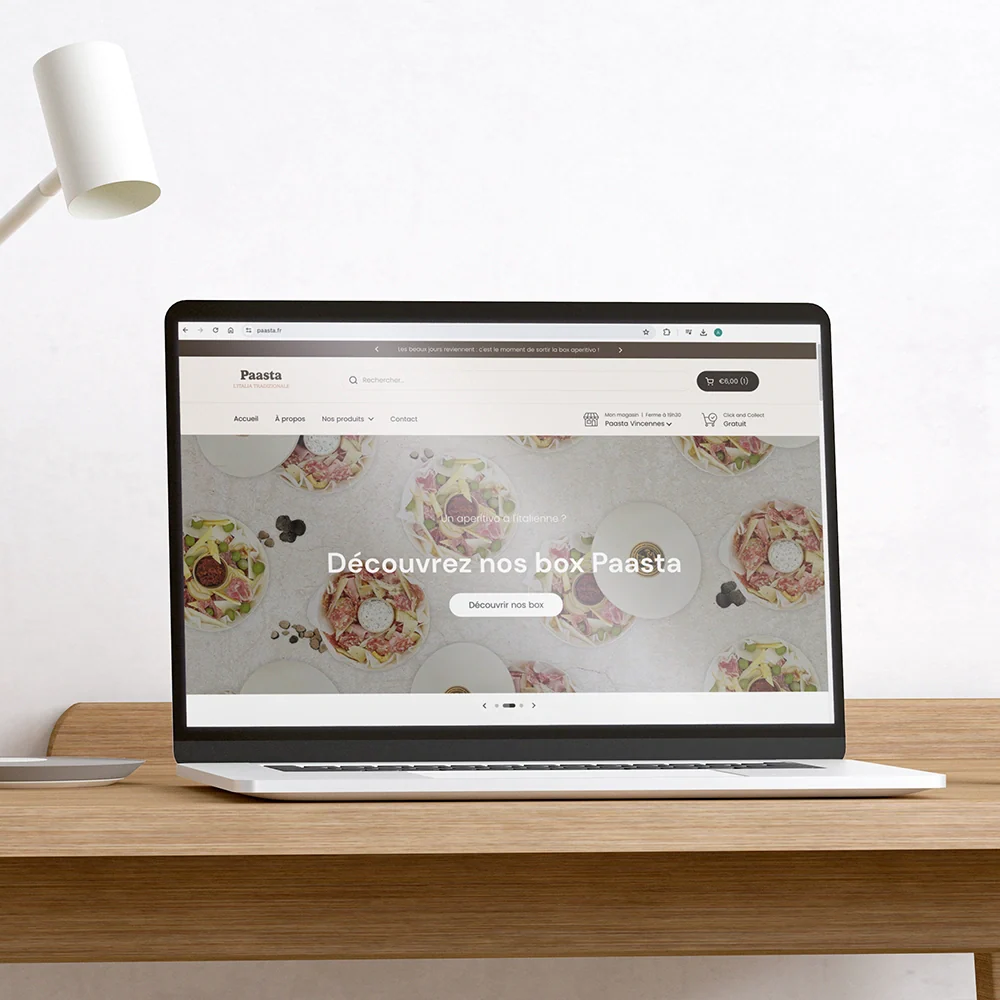 Création du site ecommerce de Paasta