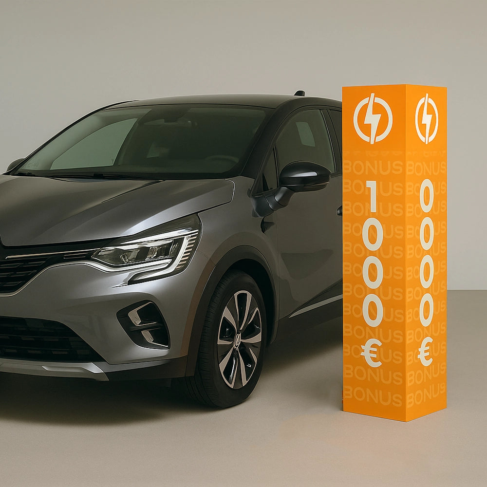Totem "Éligible Bonus 1000€"