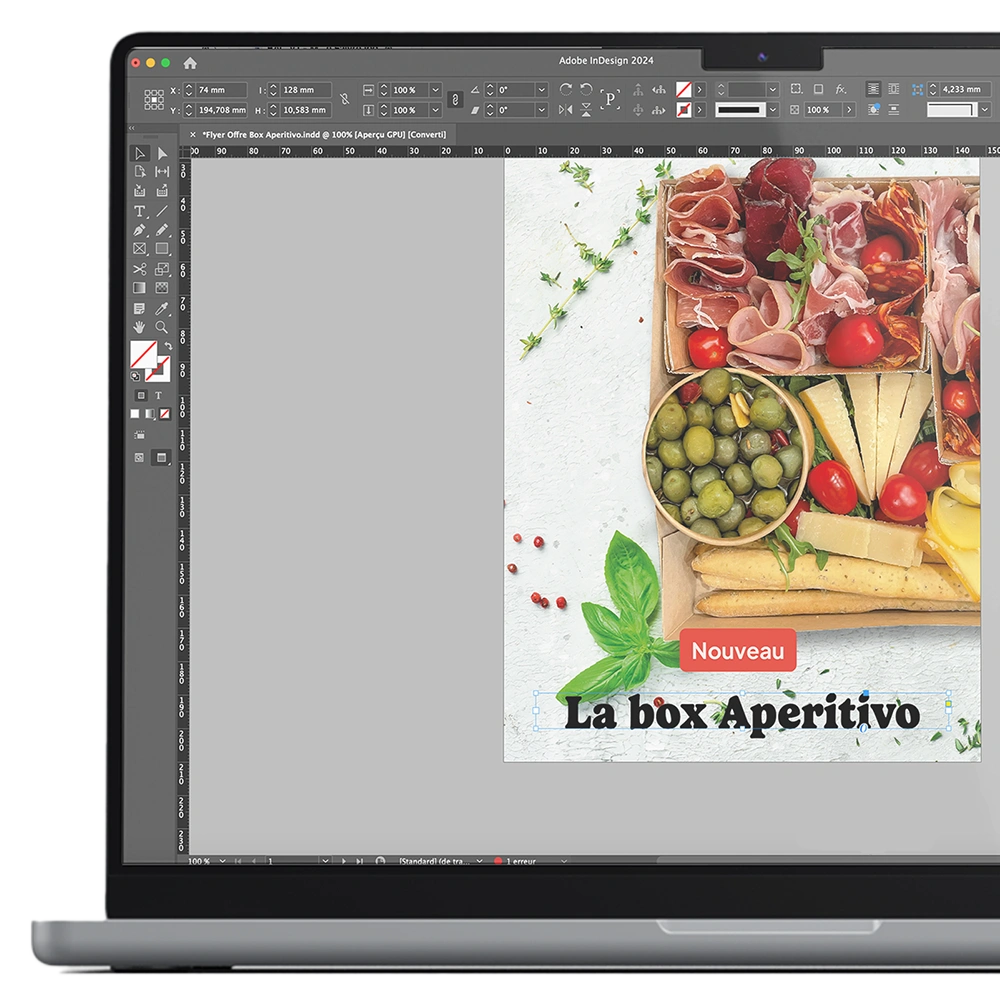 Création graphique : Le flyer