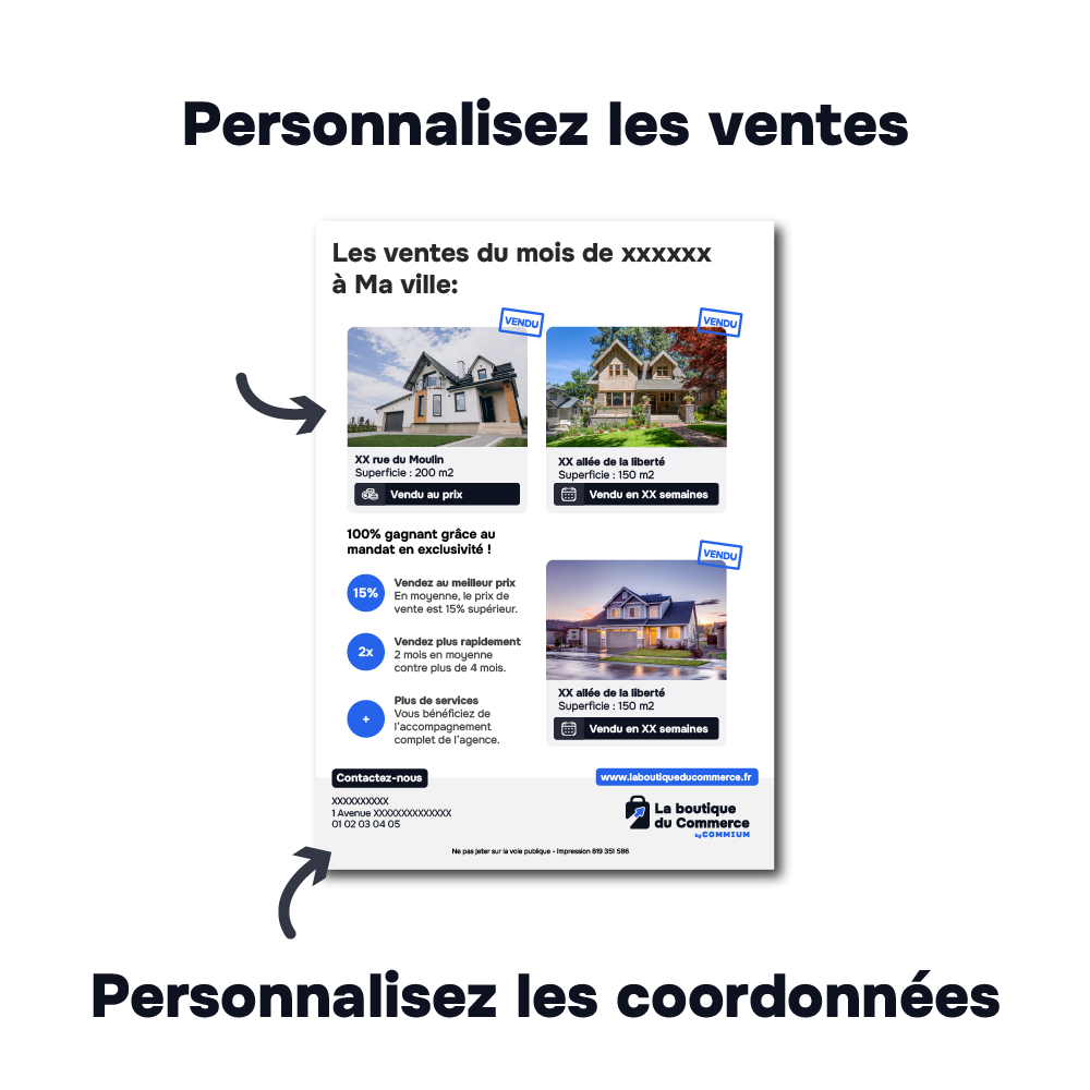 Flyer Immobilier : Nos dernières ventes