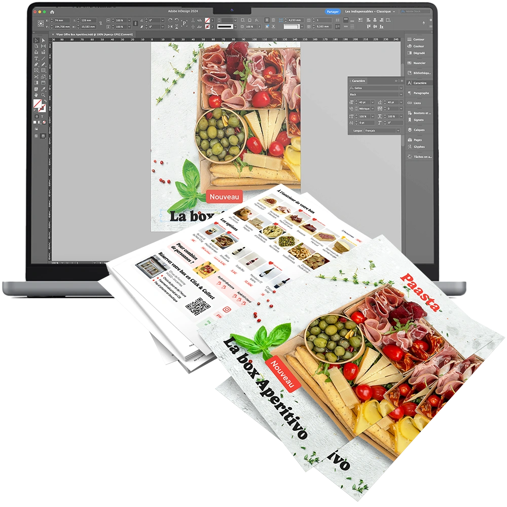 Création graphique : Le flyer