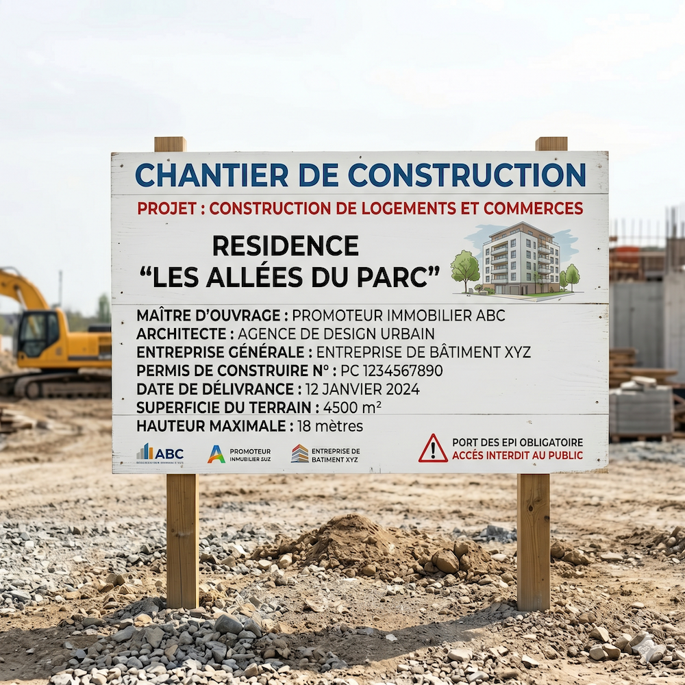 Panneau de Chantier