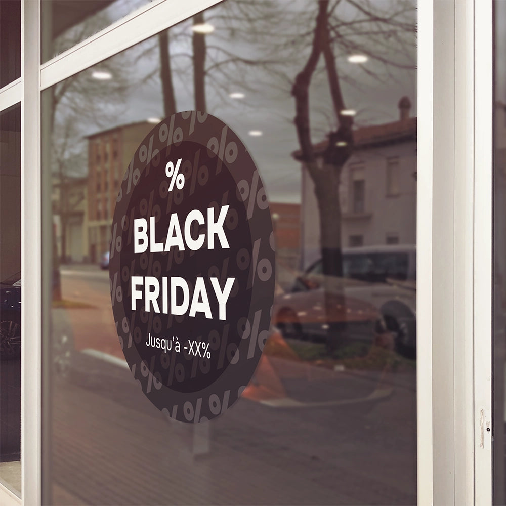 Stickers Vitrine Black Friday