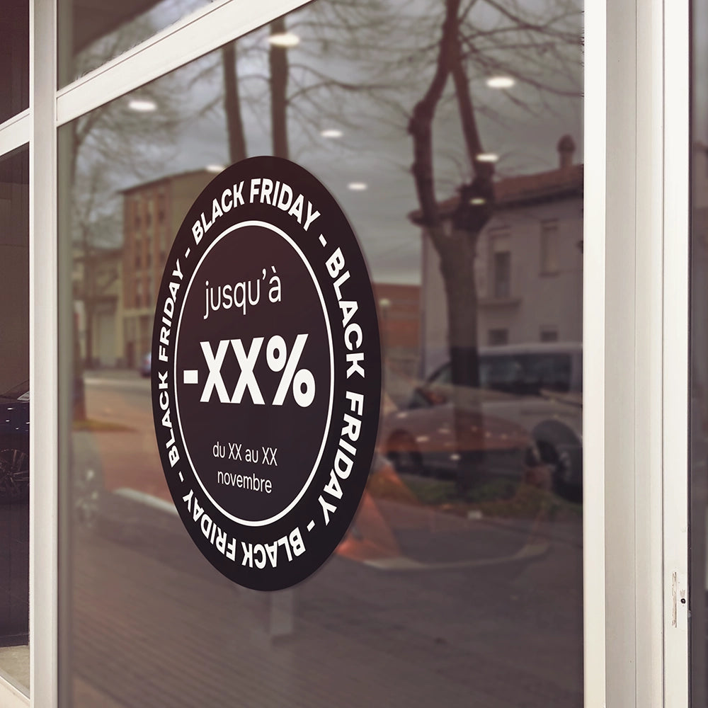 Stickers Vitrine Black Friday