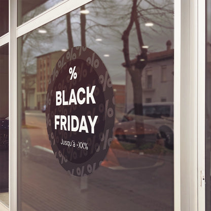 Stickers Vitrine Black Friday
